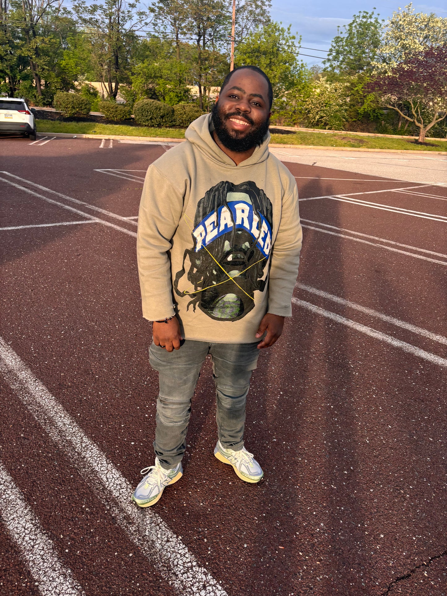 STONEY HOODIE GREY/ROYAL/WHITE/GREY FACE