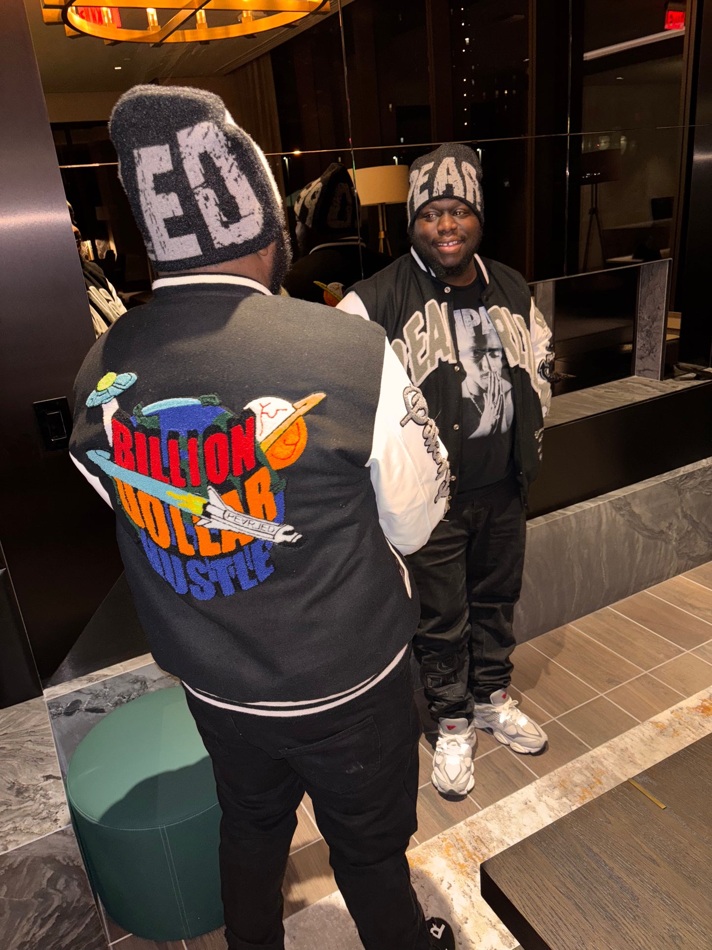 BILLION DOLLAR HUSTLE VARSITY BLACK/GREY/WHITE