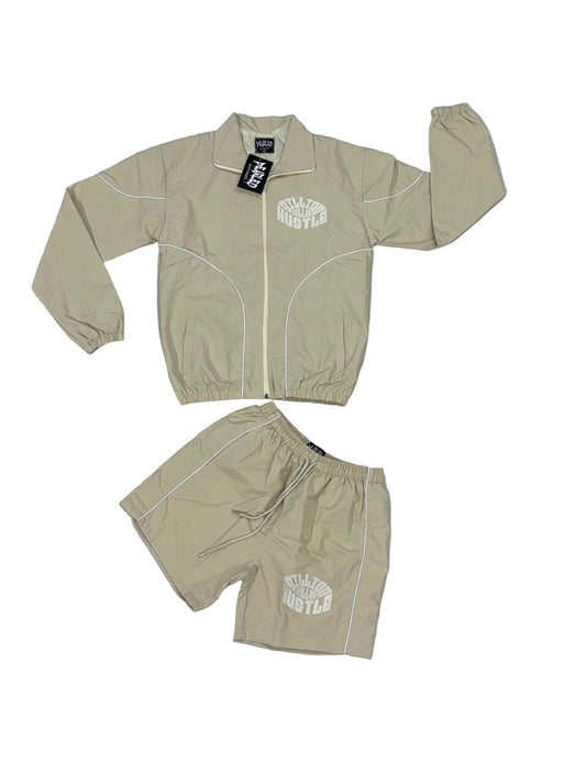 BDH RUNNER SHORT SET CREAM AND WHEAT