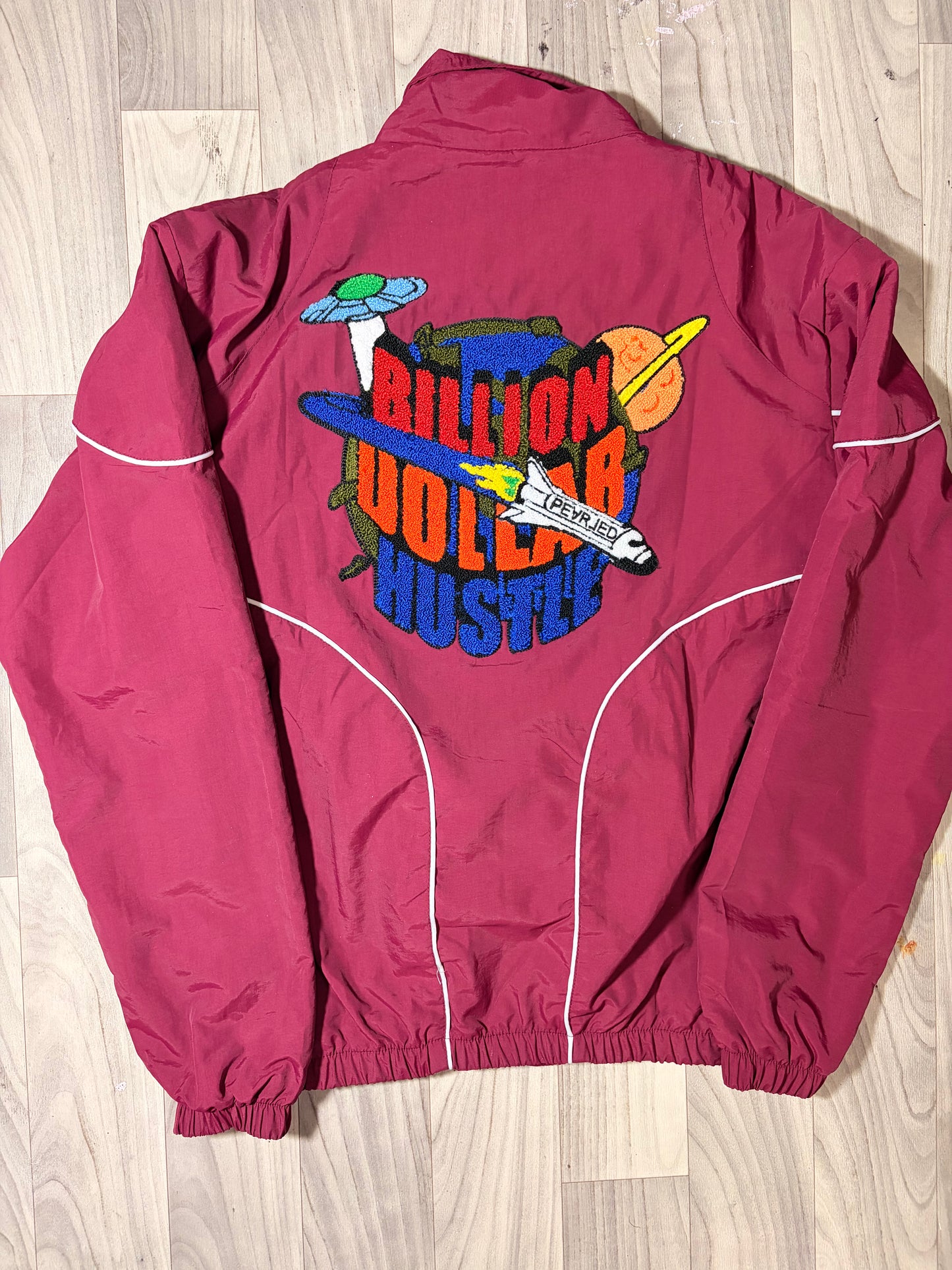 BILLION DOLLAR HUSTLE RUNNER TRACKSUIT  POMEGRANATE